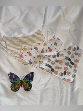 Modern Baby Fall-Inspired Bandana Bib Set | Lot of 3
